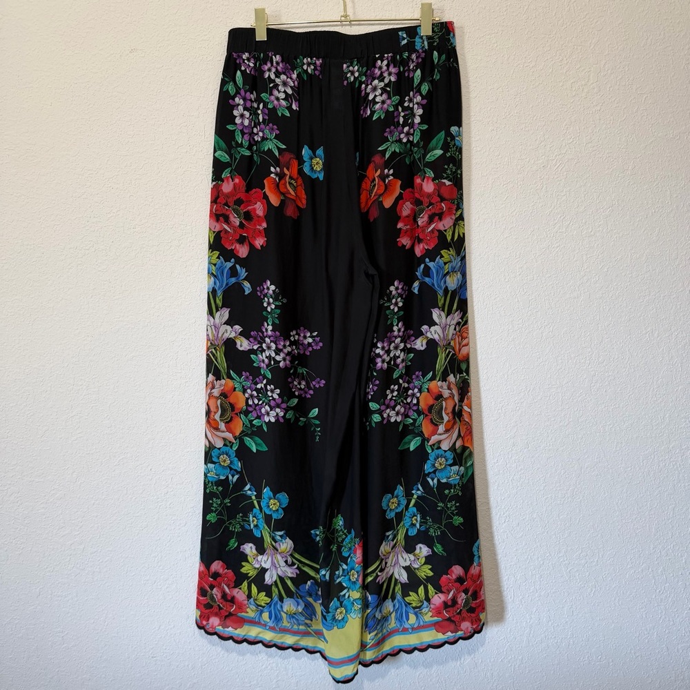 Johnny Was Albany Wide Leg Floral Beach Pool Pants - S - Picture 7 of 8